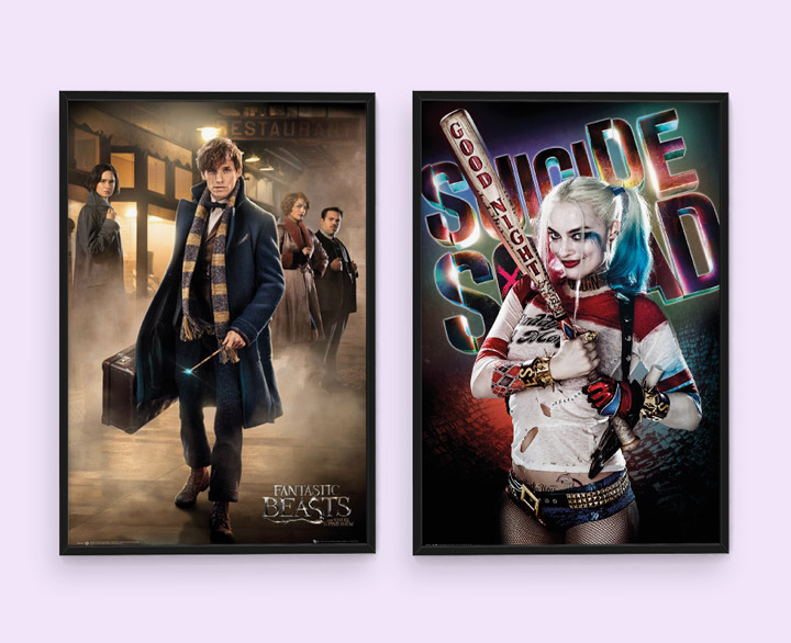 Plakaty z filmowych hitów "Fantastyczne zwierzęta i jak je znaleźć" i "Suicide Squad" już od 8,95 zł!